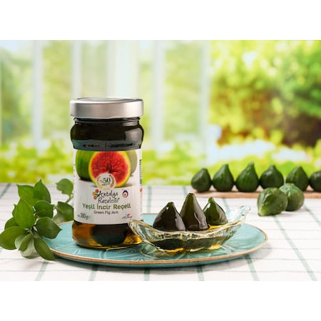 Antalya Reçelcisi Green Fig Jam - 380g - Yesil İncir Reçeli