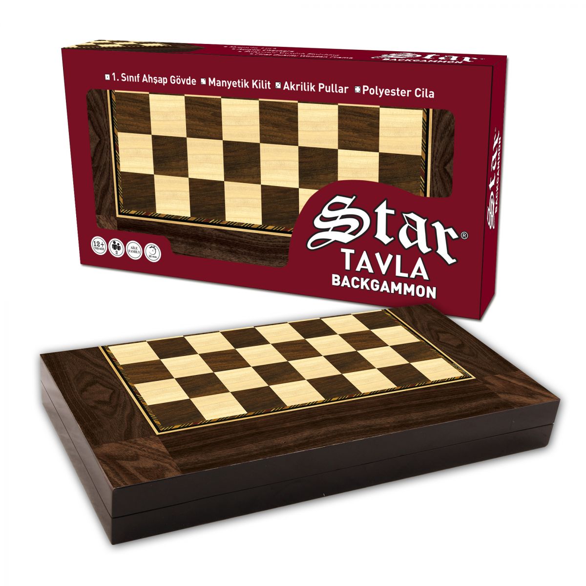 Star Backgammon Set - Polyester Tavla
