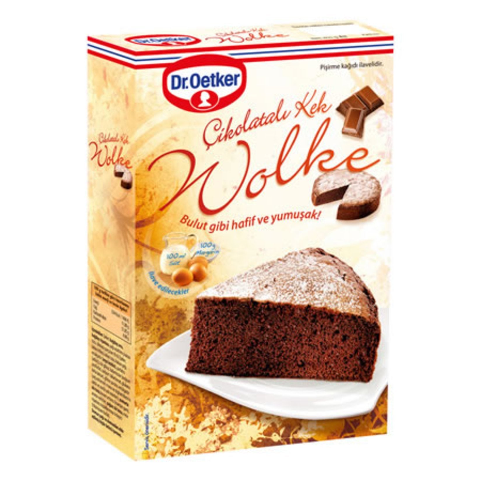 Dr. Oetker Wolke Chocolate Cake Mix 455g - Dr. Oetker Çikoaltalı Wolke Kek Karışımı