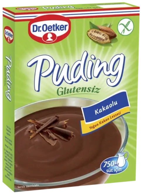 Dr. Oetker Cocoa Pudding Gluten Free 147g - Dr. Oetker Glutensiz Kakaolu Pudding