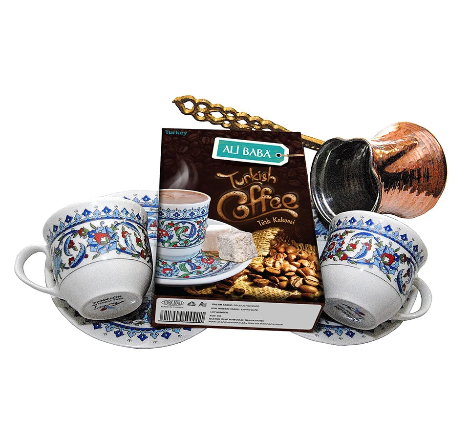 Ali Baba Wooden Box Coffee Set (for 2 Persons)