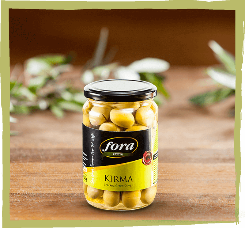 Fora Cracked Green Olives - 710g(Net. 400g)