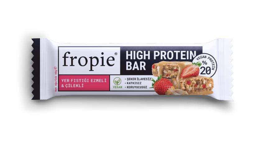 Fropie High Protein Bars with Strawberry & Peanut Butter 40g