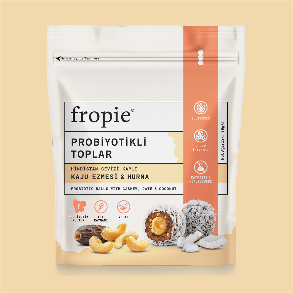 Fropie Probiotic Balls with Cashew - Date - Coconut 80g