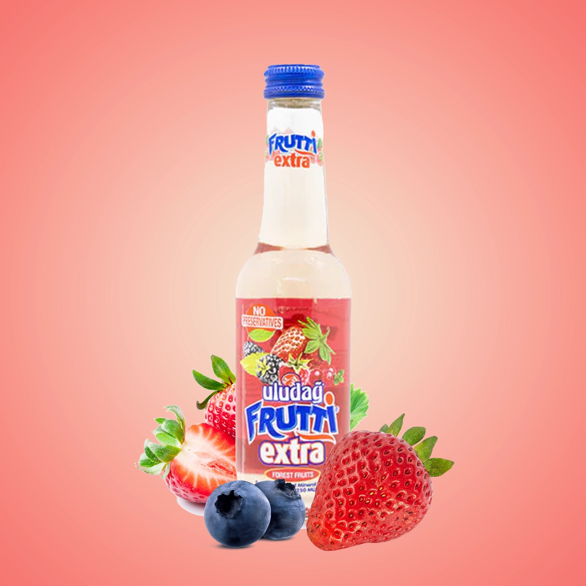 Uludağ Frutti Extra Forest Fruits Sparkling Natural Mineral Water – 200ml (Pack of 6)