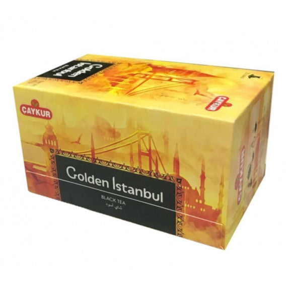 Caykur Golden Istanbul Teapot Black Tea Bags 200g - Çaykur Golden İstanbul Siyah Poşet Çay