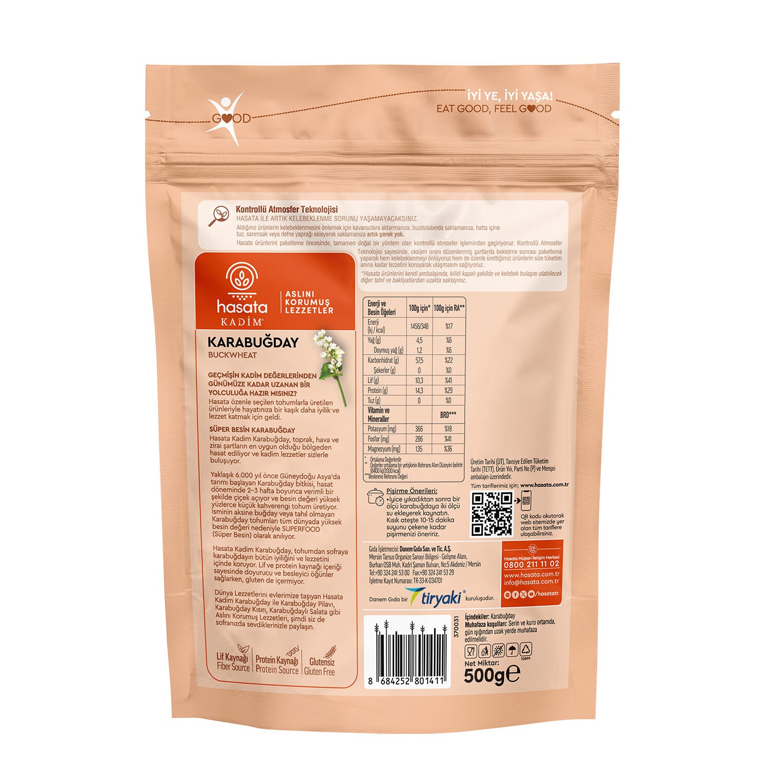 Hasata Buckwheat 500g - Hasata Karabuğday