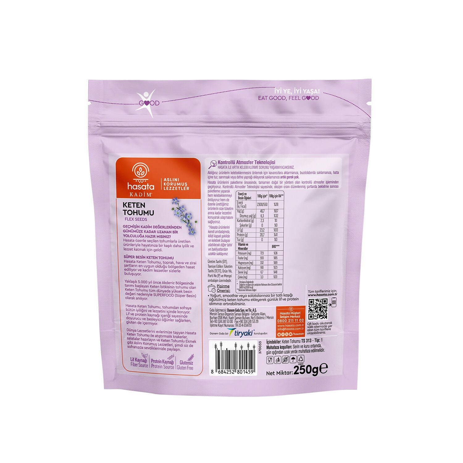 Hasata Flax Seeds 250g - Hasata Keten Tohumu
