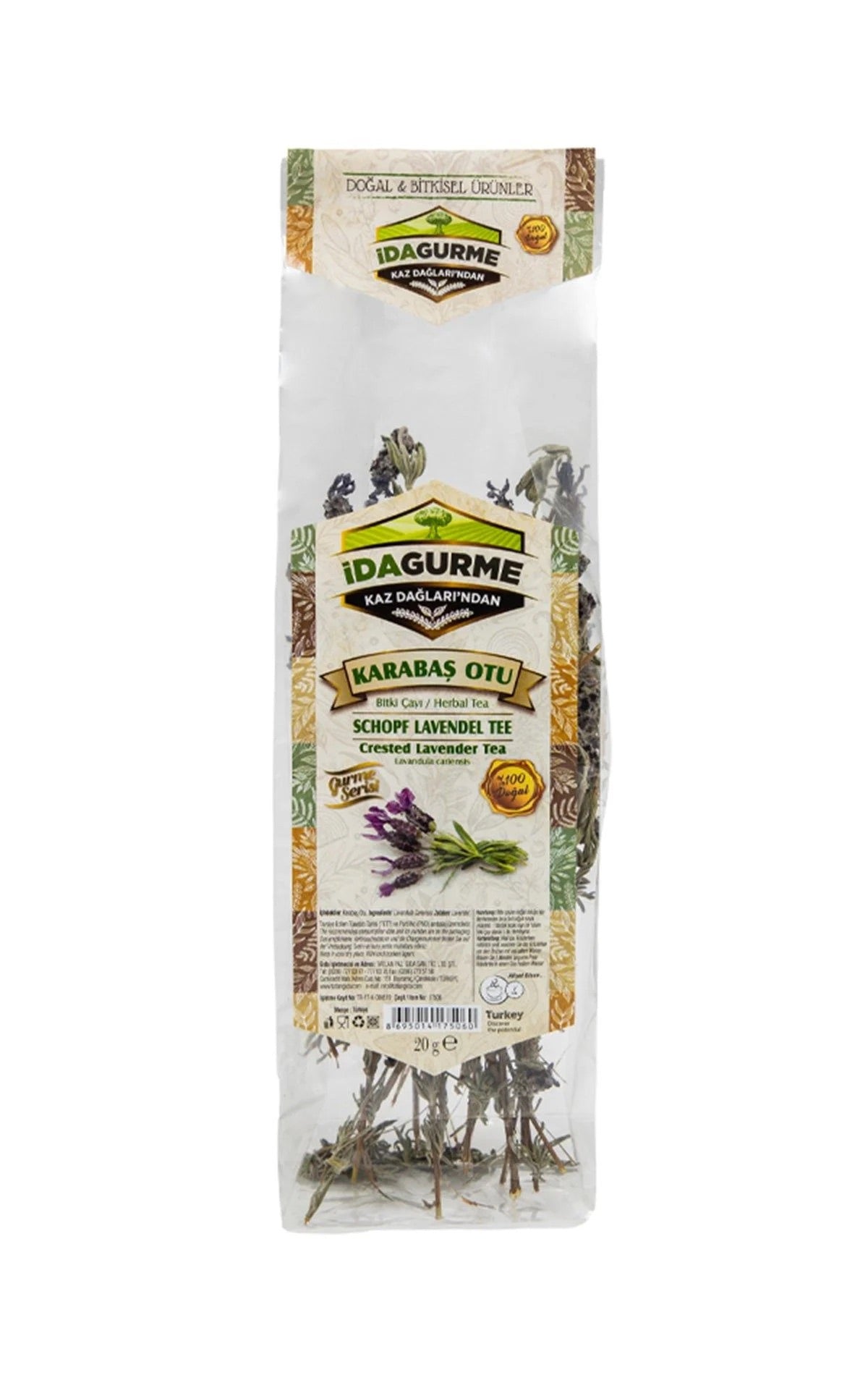 Ida Gurme Crested Lavender Tea 20g - Ida Gurme Karabaş Otu Çayı