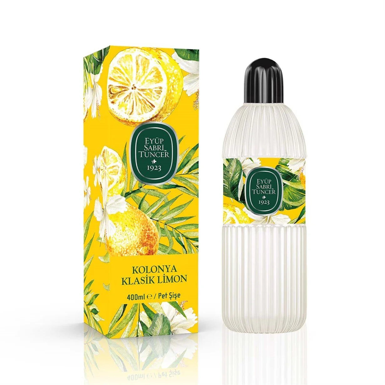 EST Classic Lemon Cologne Plastic Bottle - 400ml (Eyup Sabri Tuncer) - EST Klasik Limon Kolonyası