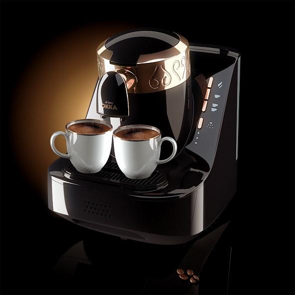 Arzum Okka Automatic Turkish Coffee Machine, 120V, Black/Gold - Okka Türk Kahvesi Makinesi