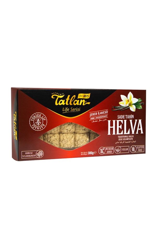 Tatlan No Sugar Added Plain Halva 300g - Tatlan Seker Ilavesiz Sade Helva