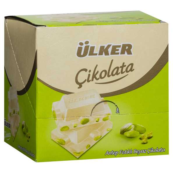 Ulker White Chocolate w/Pistachio 65g