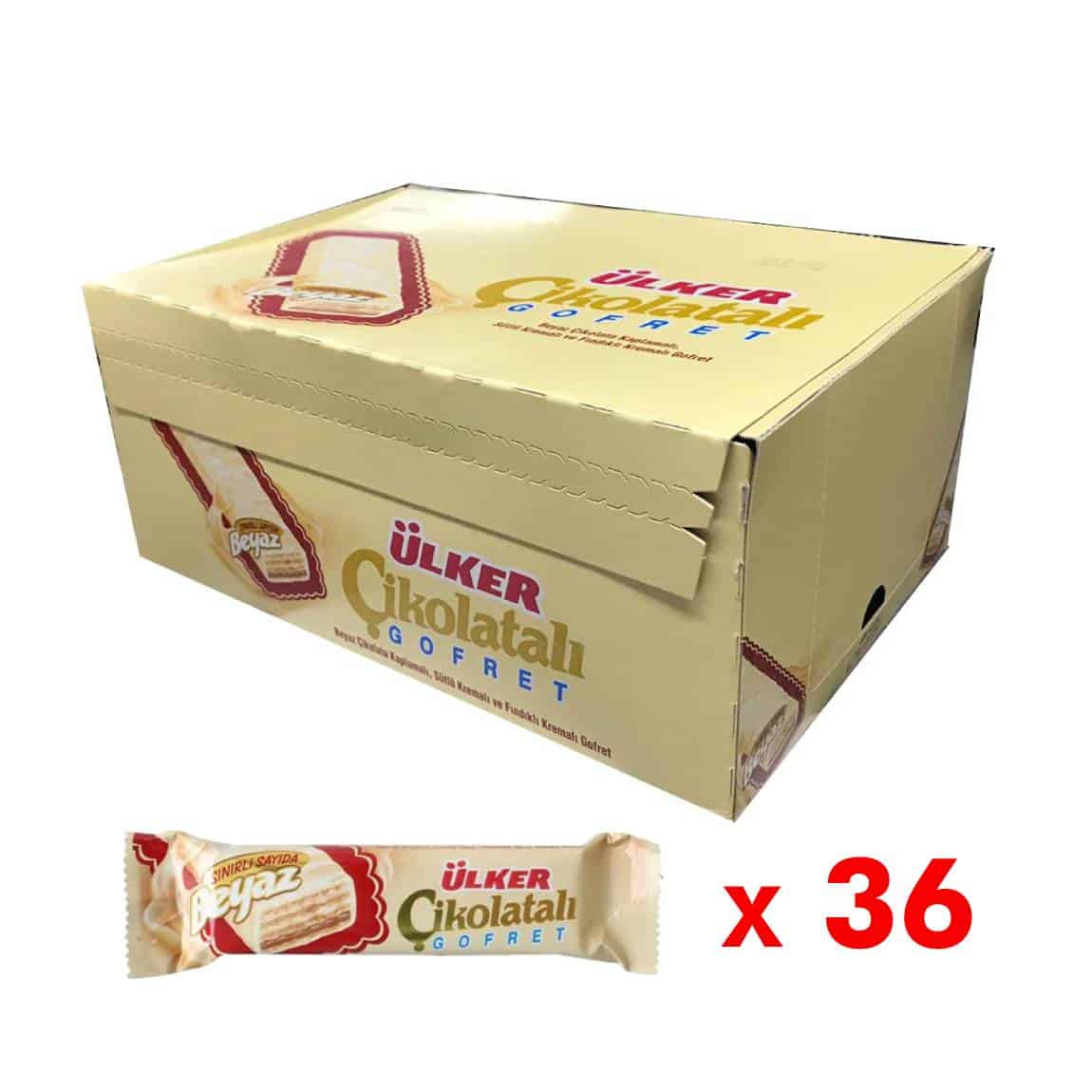 Ülker White Chocolate Wafer 36g