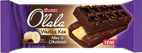 Ulker Olala Waffle Cake w/Chocolate & Banana 70g
