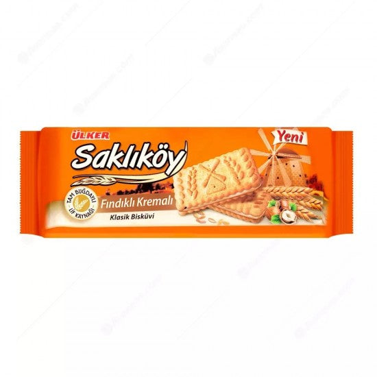 Ulker Saklikoy Biscuit w/Hazelnut Cream 100g