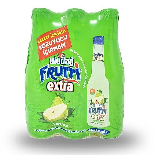 Uludağ Frutti Extra Pear Sparkling Natural Mineral Water – 200ml (Pack of 6)