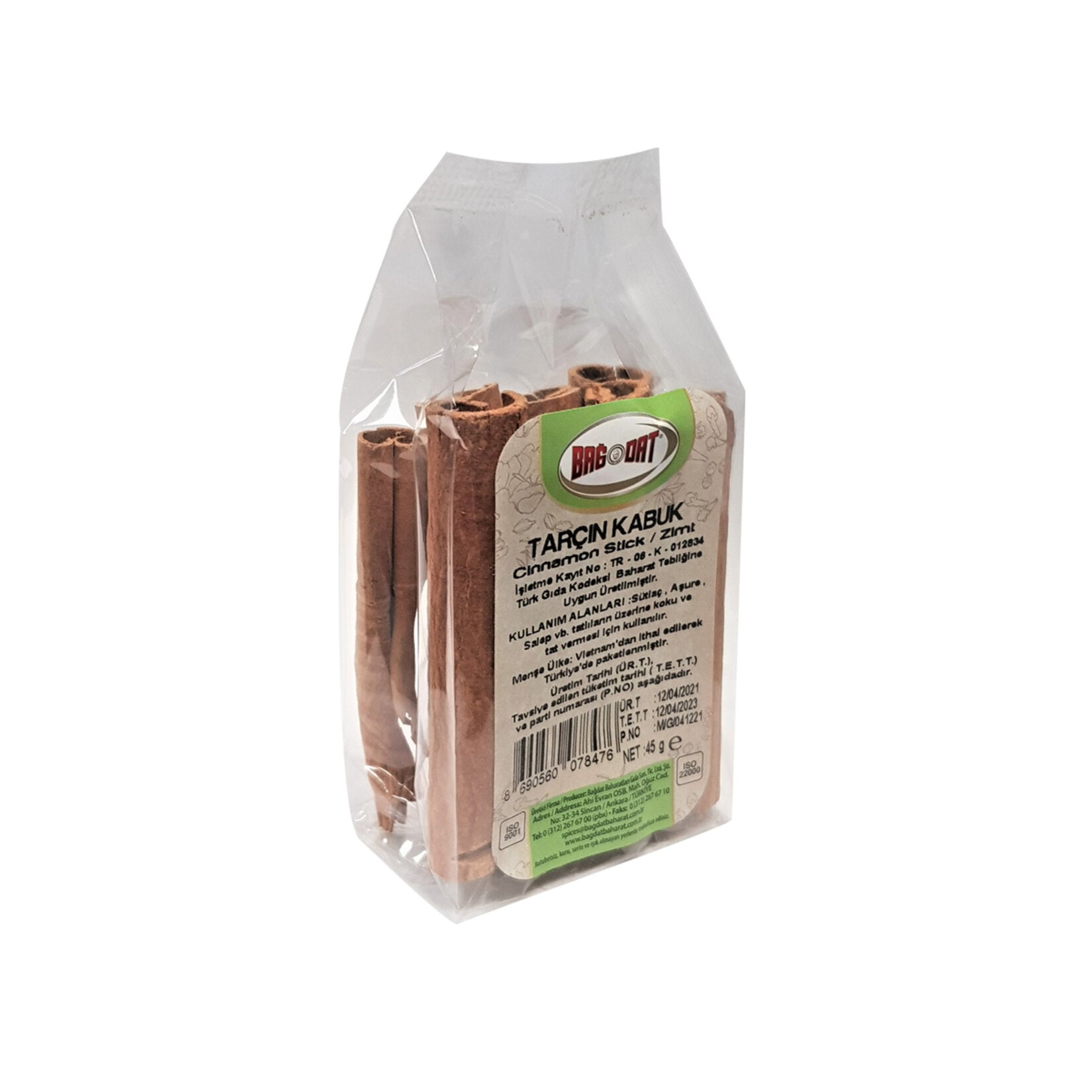 Bagdat Cinnamon Stick (Tarçın Kabuk) - 45g