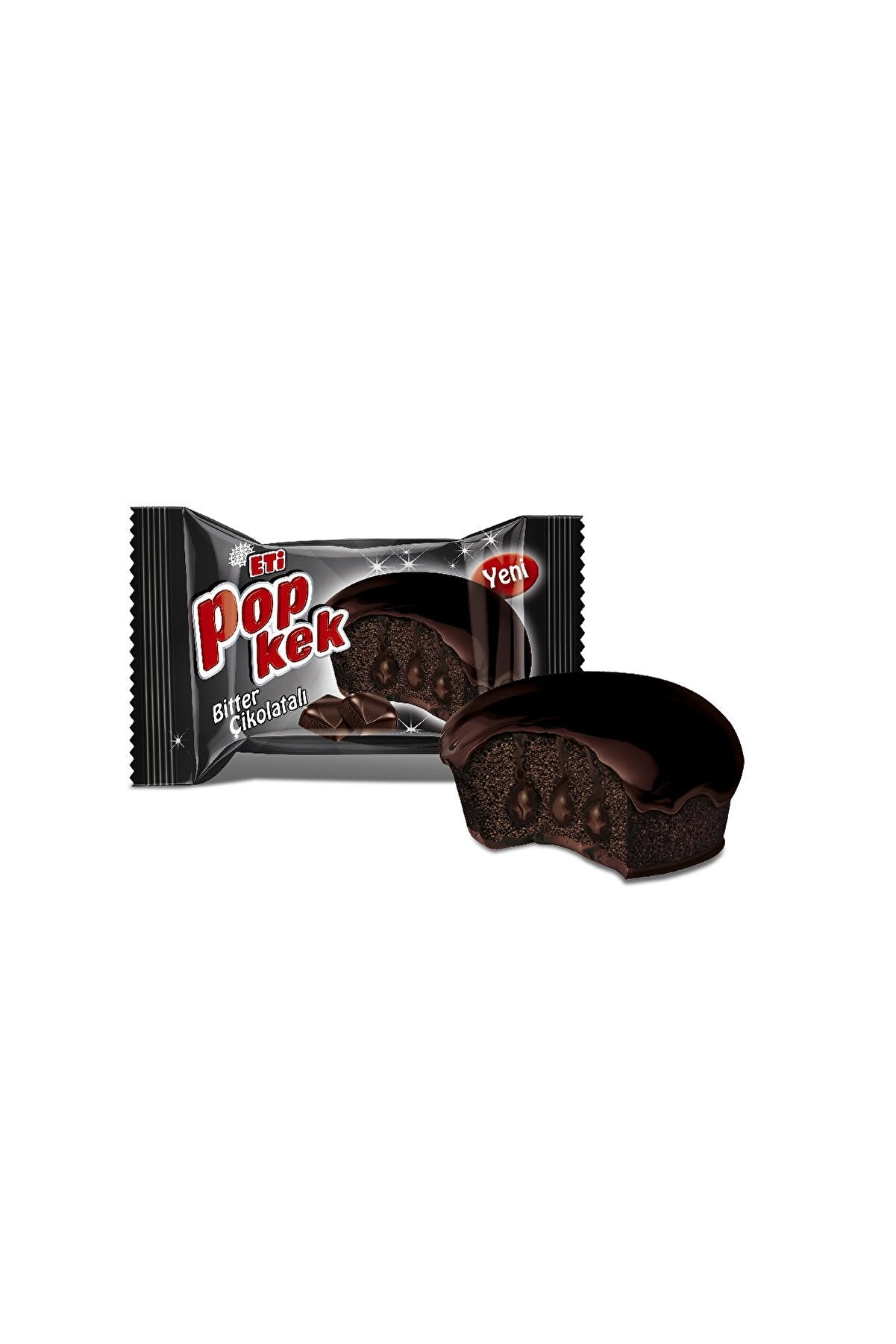 Eti Popkek Dark Chocolate Cake 55g - Eti Popkek Bitter Cikolatali Kek