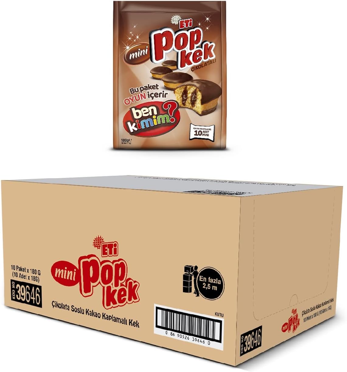 Eti Popkek Chocolate Mini Bag 180g