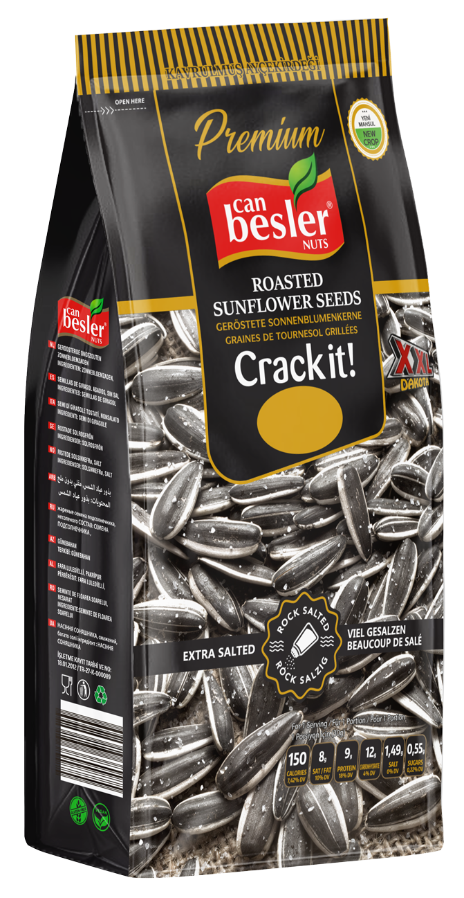 Can Besler Black Sunflower Seeds Extra Salted - 284g