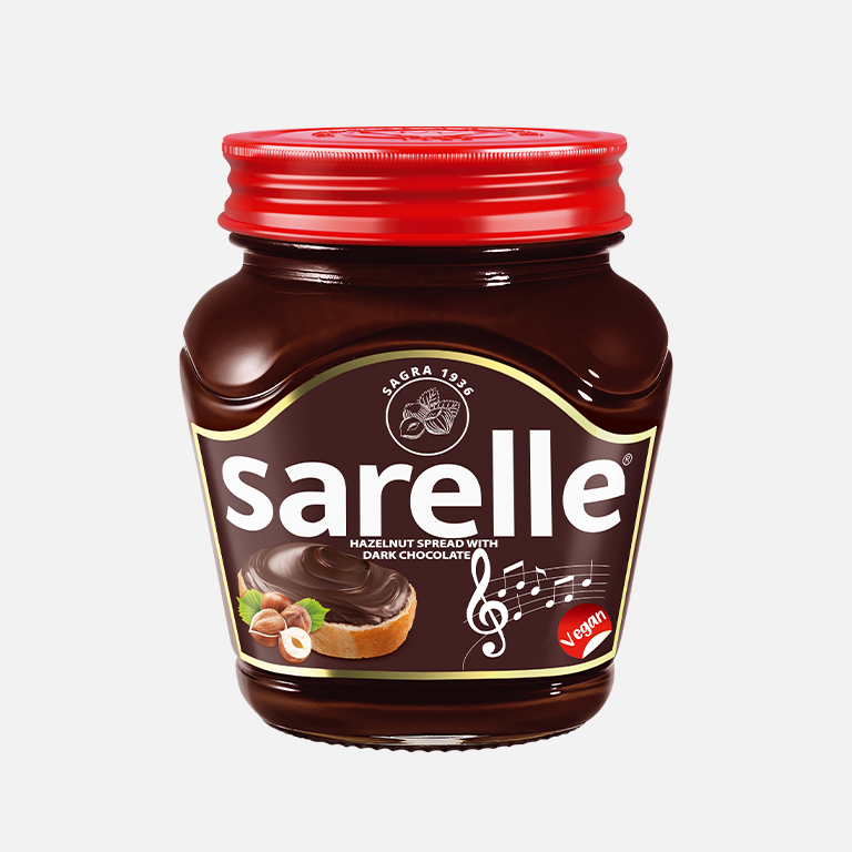 Sarelle Hazelnut Spread w/Dark Chocolate (350g)