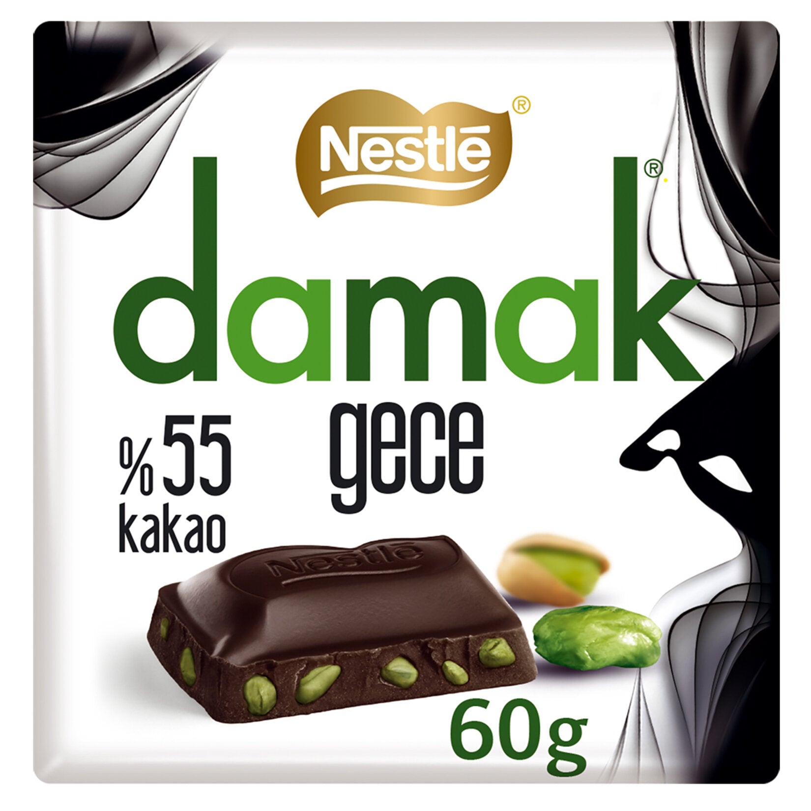 Nestle Damak Gece Chocolate 60g (%55 Bitter Chocolate)