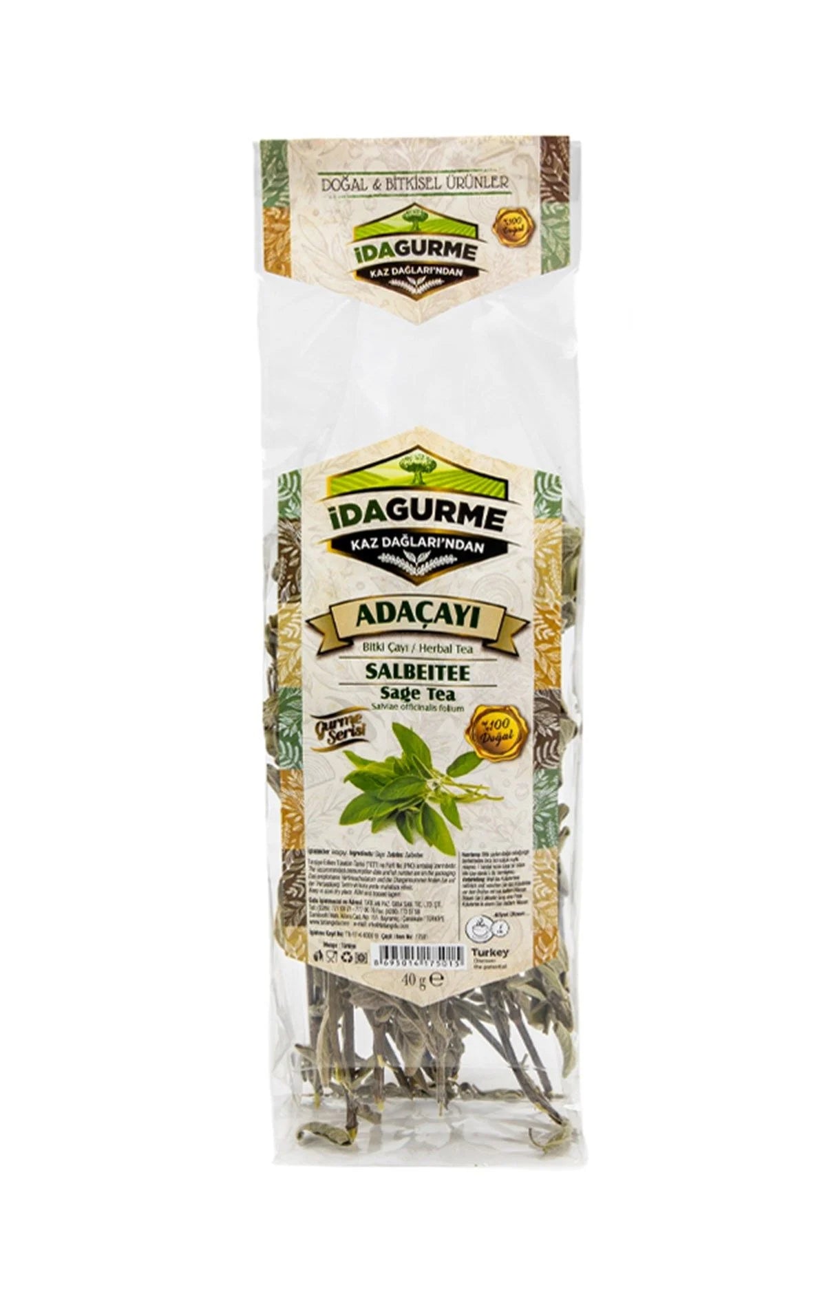 Ida Gurme Sage Tea 40g - Ida Gurme Adaçayı