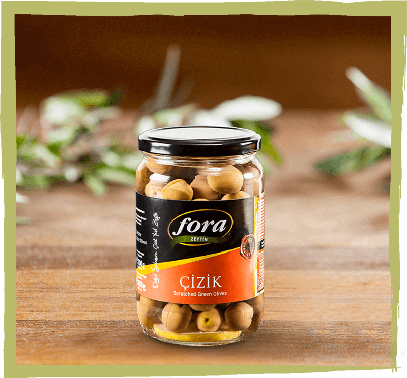 Fora Scratched Green Olives - 700g(Net. 400g)