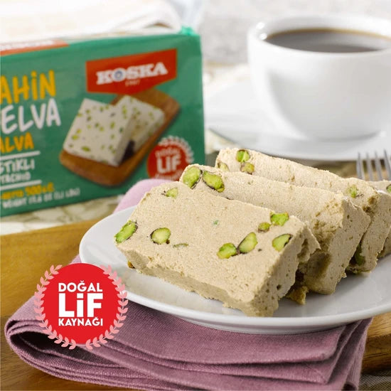 Koska 500g Halva with Pistachio (Halal&Vegan)