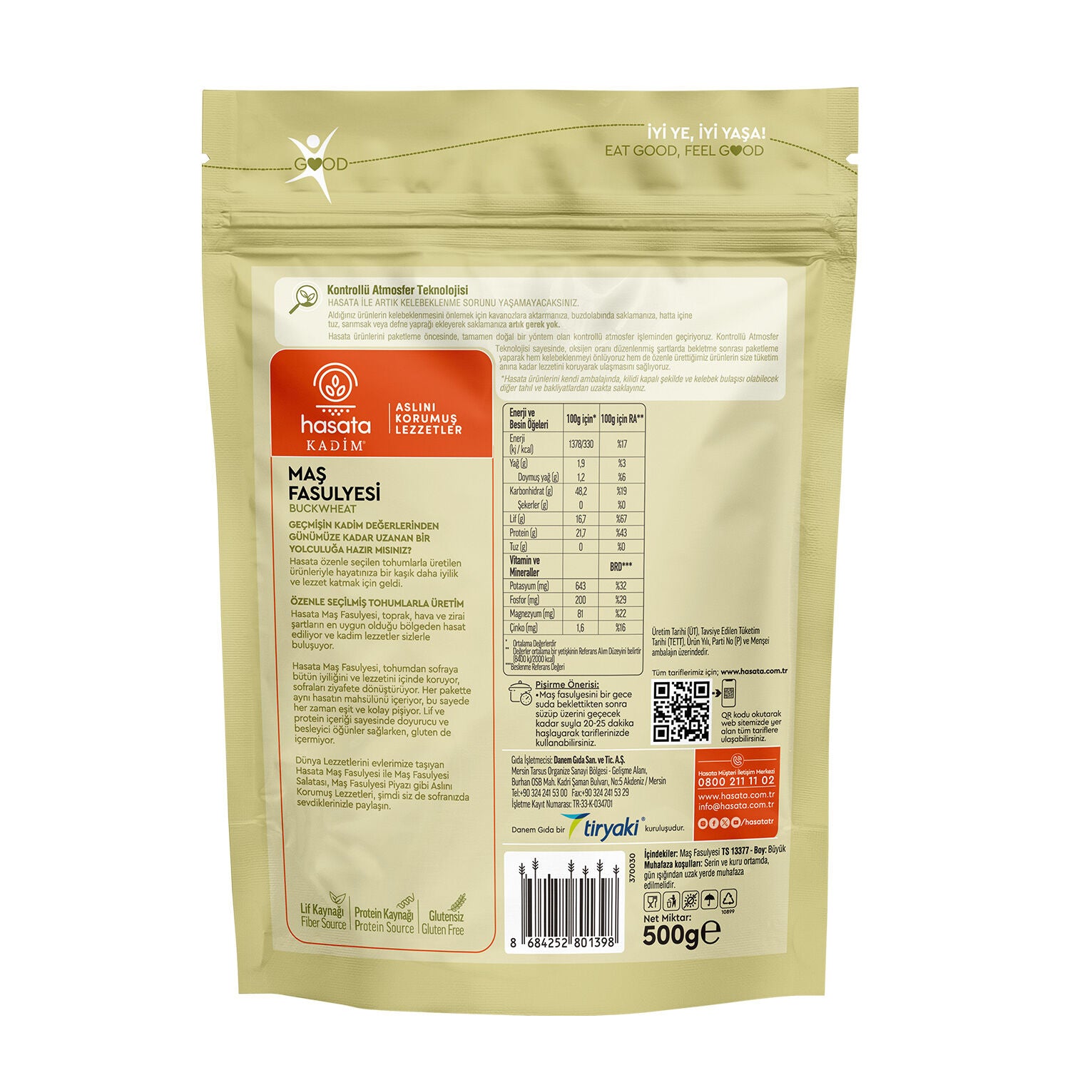 Hasata Mung Beans 500g - Hasata Maş Fasulyesi