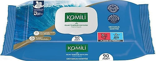 Komili Wet Wipes Ocean Breeze 90pc